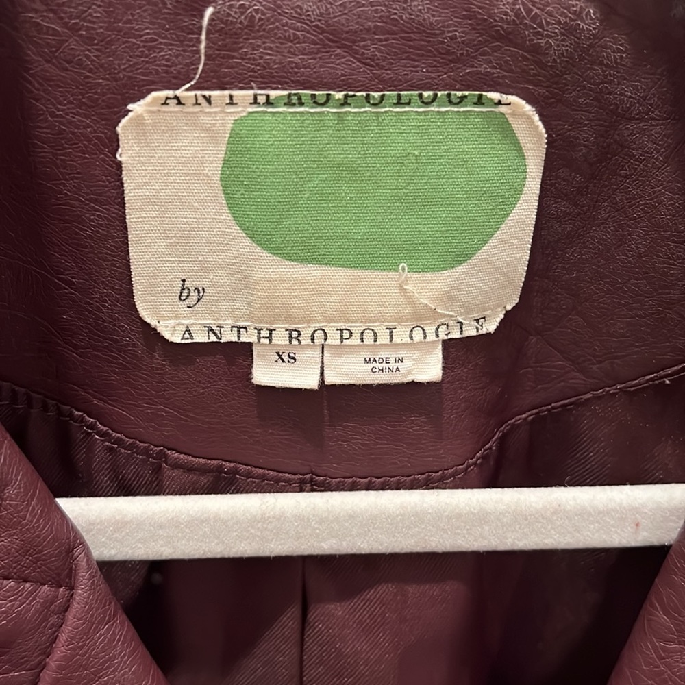 Maroon Leather Jacket - image 5
